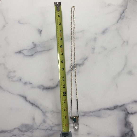 Crystal turquoise necklace - Picture 9 of 10